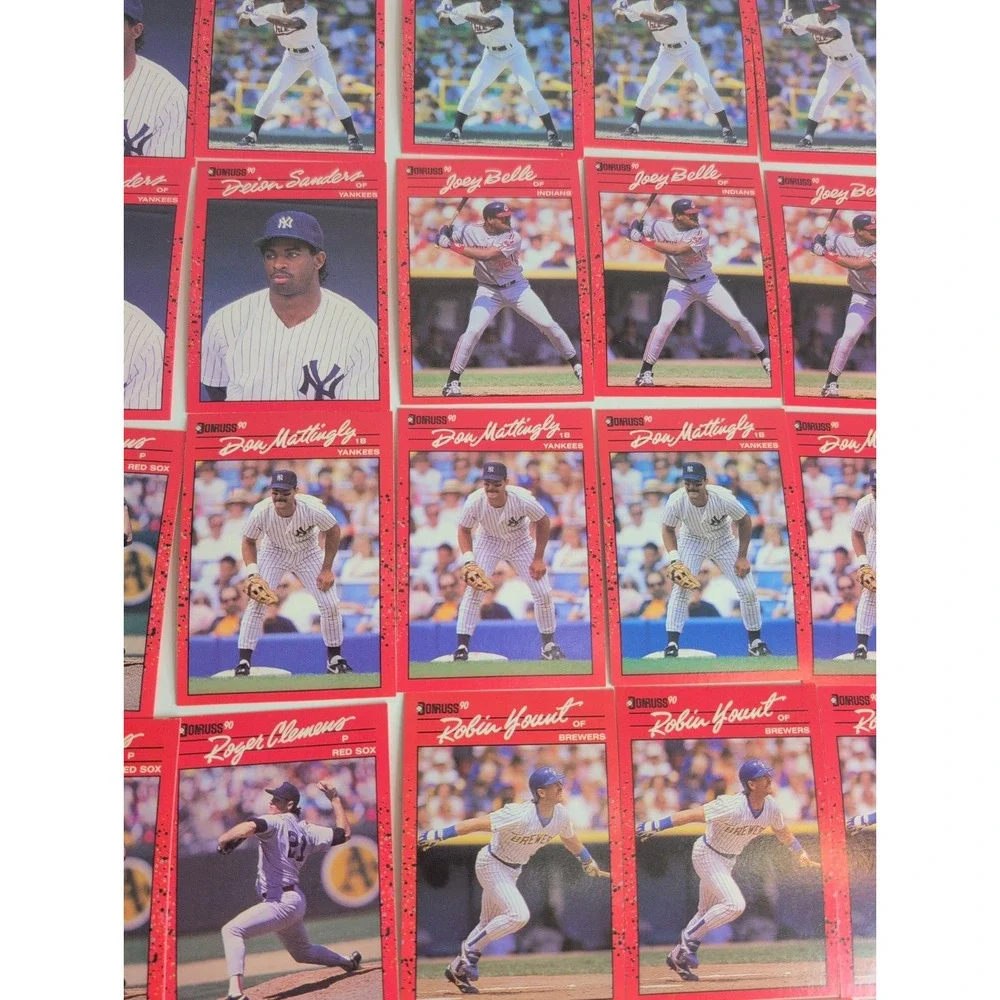 Mixed Lot Of 136 Gradable 1990 Donruss Baseball Cards Barry Bonds Roger Clemens